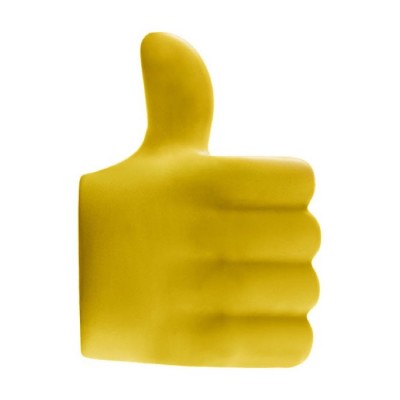 Gadget antistress a forma di "ok" color giallo