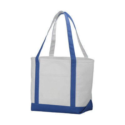 Shopper in cotone personalizzate con logo color azzurro