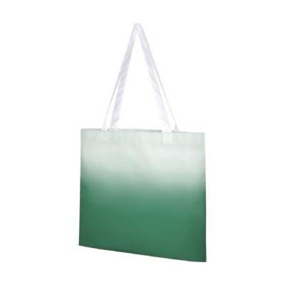 Tote bag promozionale con colore sfumato color verde