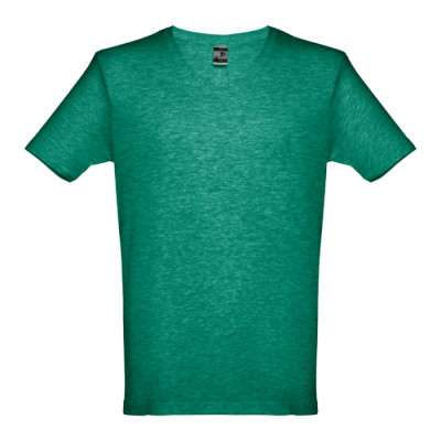 T shirt da stampare con logo colore verde jeansato prima vista