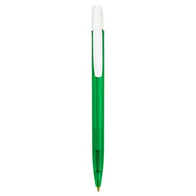 Penne aziendali con clip bianca color verde scuro