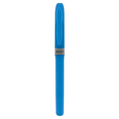 Evidenziatore promozionale a forma di penna color blu
