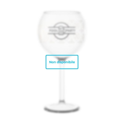Bicchieri da vino e cocktail con logo colore transparente stock finito