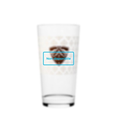 Bicchieri promozionali di vetro per birra colore transparente stock finito