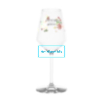 Bicchieri da vino di vetro promozionali colore transparente stock finito