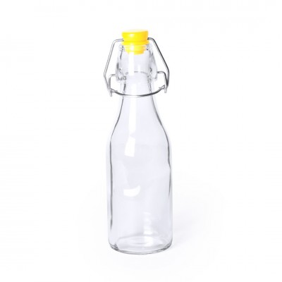 Piccole bottiglie personalizzate per acqua colore giallo