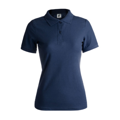 T shirt da donna con logo colore blu mare