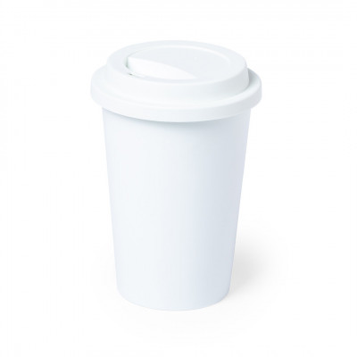 Bicchieri caffè take away personalizzati color bianco