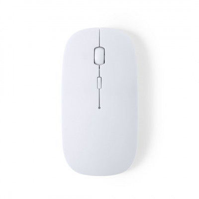 Mouse ottico antibatterico personalizzabile colore bianco