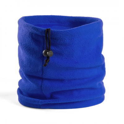Scaldacollo con logo in pile polar fleece colore blu reale