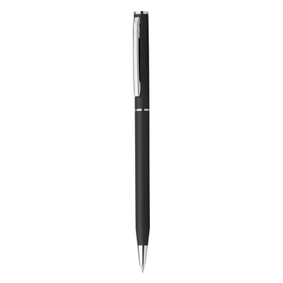 Delicata penna promozionale in alluminio color nero per pubblicità