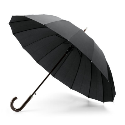Esclusivo ombrello pubblicitario con 16 stecche color nero