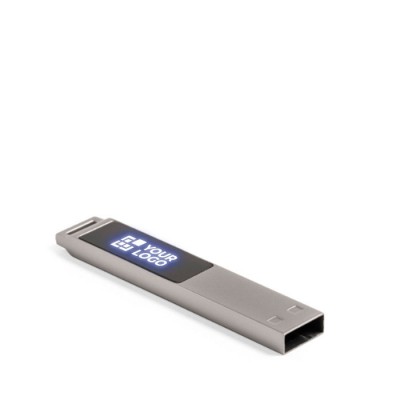Chiavetta USB piatta con luce a LED con logo