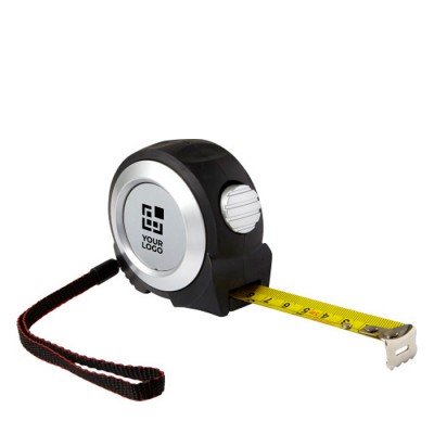 Flessometro in ABS con clip e bottone d'arresto 5m