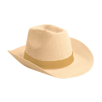 Cappello in poliestere personalizzabile color marrone chiaro prima vista