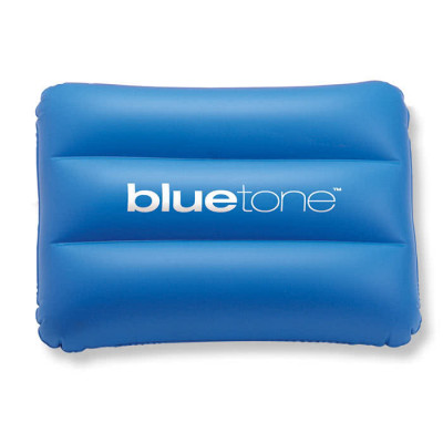 Cuscino gonfiabile da spiaggia pubblicitario colore azzurro