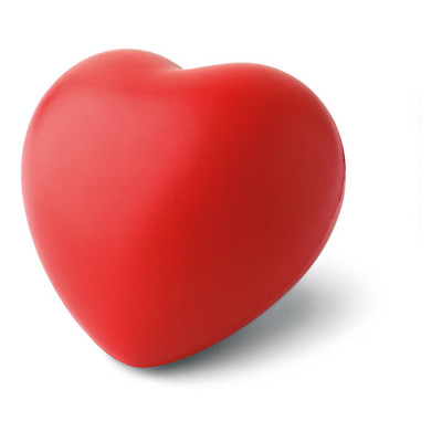 Pallina antistress a forma di cuore colore rosso
