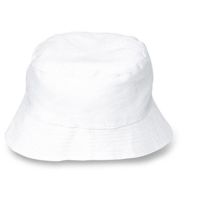 Cappello pubblicitario da spiaggia colore bianco