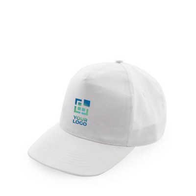 Cappelli promozionali con logo vista area di stampa