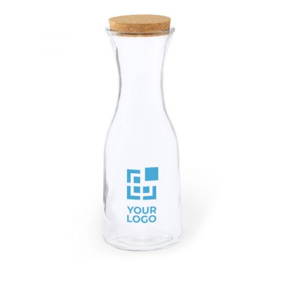 Bottiglie personalizzate con tappo in sughero colore transparente