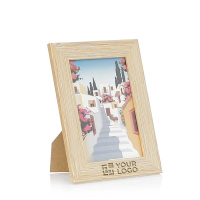 Porta foto personalizzabile in legno vista principale