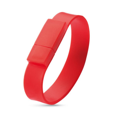 braccialetti usb personalizzati da pubblicità colore rosso