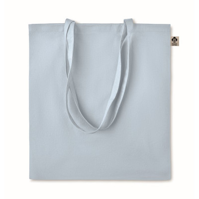 Colorate borse in cotone organico color celeste
