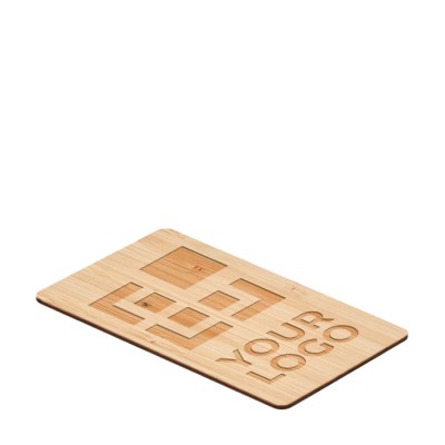 Tessere personalizzate RFID in legno color legno