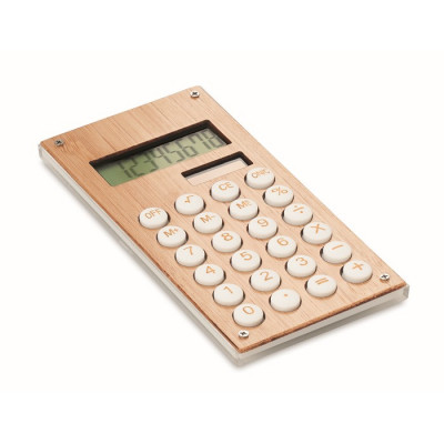Calcolatrici personalizzate in legno color legno