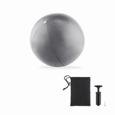 Pallone di gomma per il fitness color argento opaco