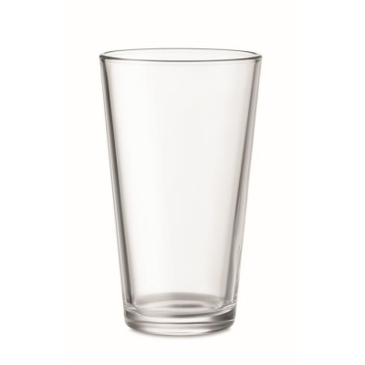 Bicchiere di vetro con logo
