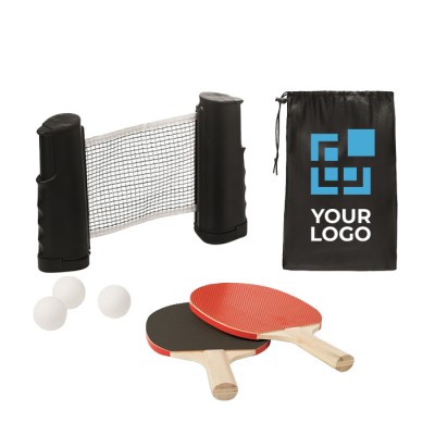 Racchette, palline e rete da ping pong