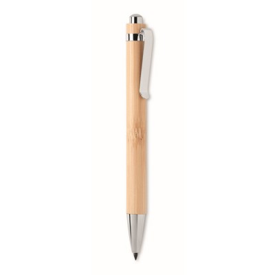 Penna promozionale con punta in lega metallica color legno