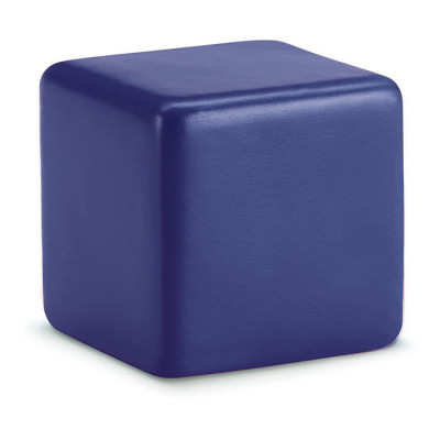 Cubo antistress personalizzato con logo colore azzurro