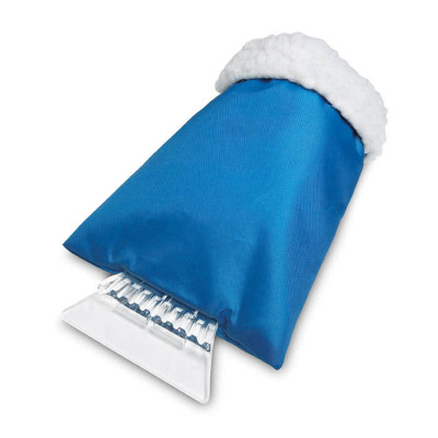 Raschietto per ghiaccio personalizzato con guanto colore azzurro