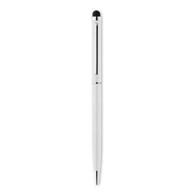 Penna sottile con  punta touch colore bianco