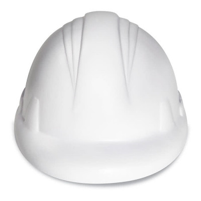Pallina antistress a forma di casco colore bianco