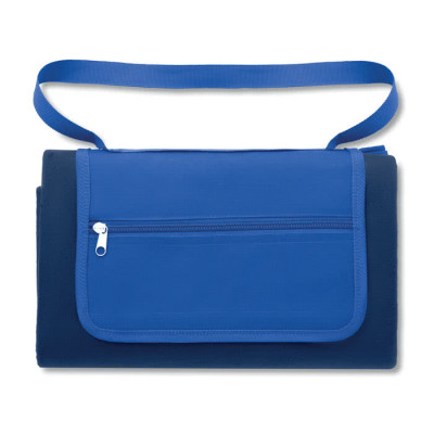 Telo da picnic in borsa per pubblicità colore azzurro