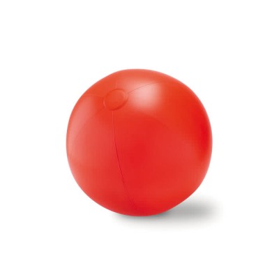Pallone da spiaggia personalizzato con logo colore rosso per impresa