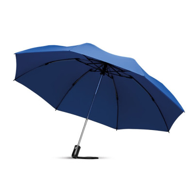 Elegante ombrello pieghevole personalizzato colore blu mare