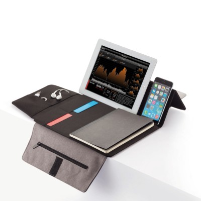 Portadocumenti con supporto per tablet colore nero / grigio