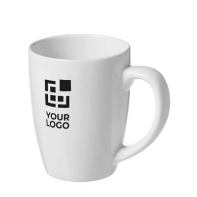 Mug personalizzate con logo colore bianco