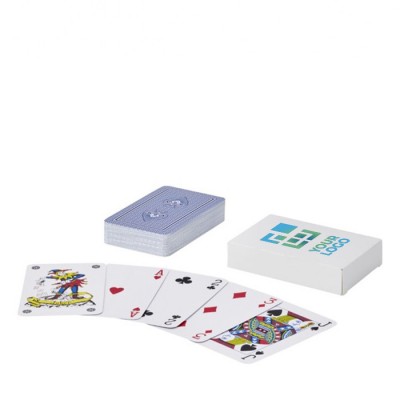 Mazzo di 54 carte francesi in scatola di carta personalizzabile