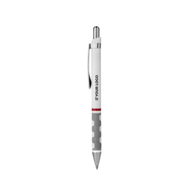 Penna promozionale ergonomica color bianco