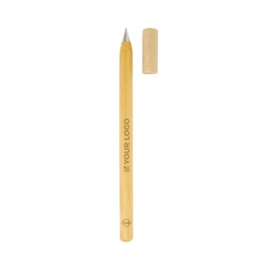 Penna senza inchiostro con cappuccio realizzata in bambù