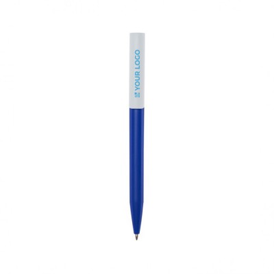 Penna a sfera in plastica riciclata di vari colori con inchiostro blu