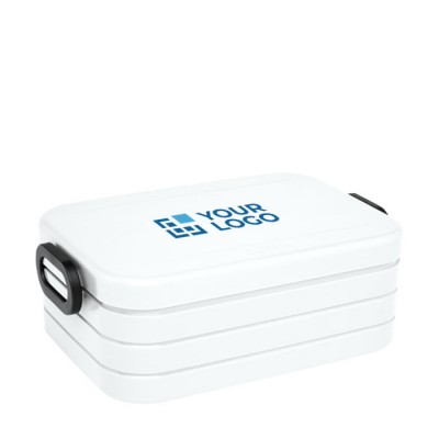 Lunch box con logo da 900 ml color bianco
