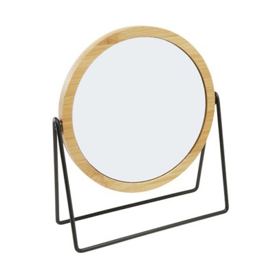 Specchio da tavolino con logo vista area di stampa