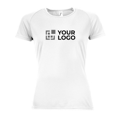 T shirt sportive personalizzate traspirabili colore bianco