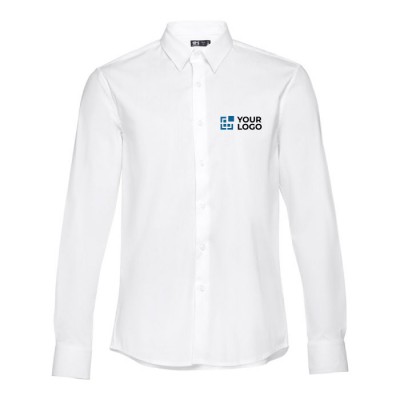 Camicie con logo per imprese colore bianco